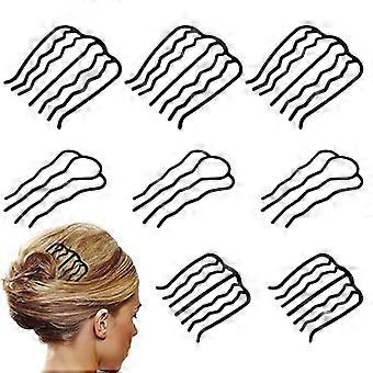 8 Piece Hair Combs, Hair Fork Clip Updo Hair Accessories U-Shape French Twist Hair Tool Hair Side Combs for Women Bun Vintage Styling Hair Accessories