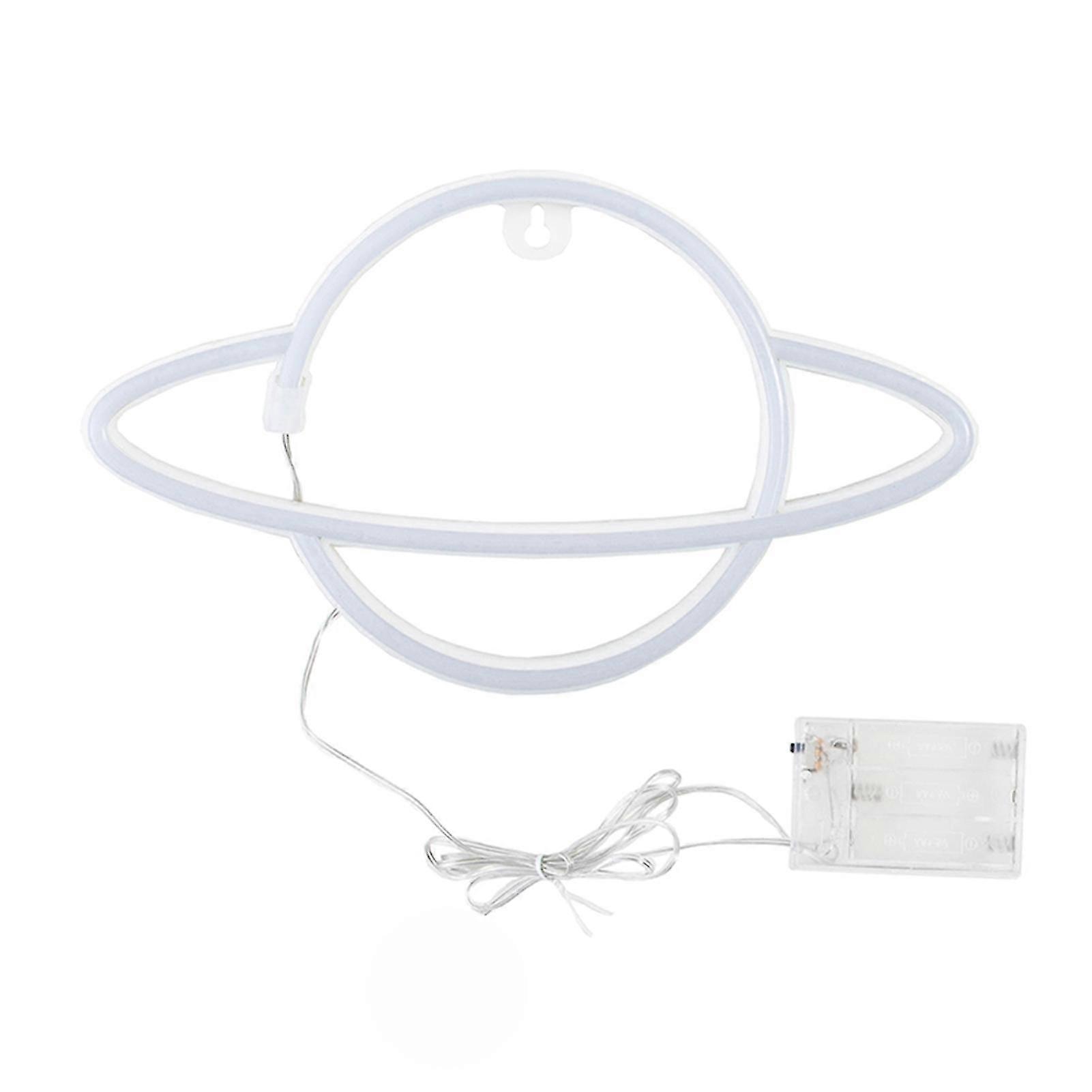 planet shaped neon signs acrylic wall decor battery powered hanging decorative home atmosphere led