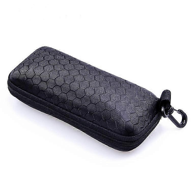 ZK-With Protective Zipper, Hard Glasses Case, Black