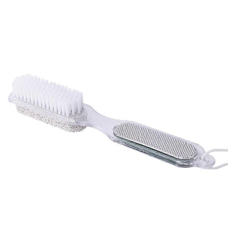 1Pc Foot File Callus Remover Multi Purpose 4 in 1 Handheld Feet Pedicure Tools with Foot Scrubber Foot Rasp Pumice Stone Nail Brush Foot File Callus R