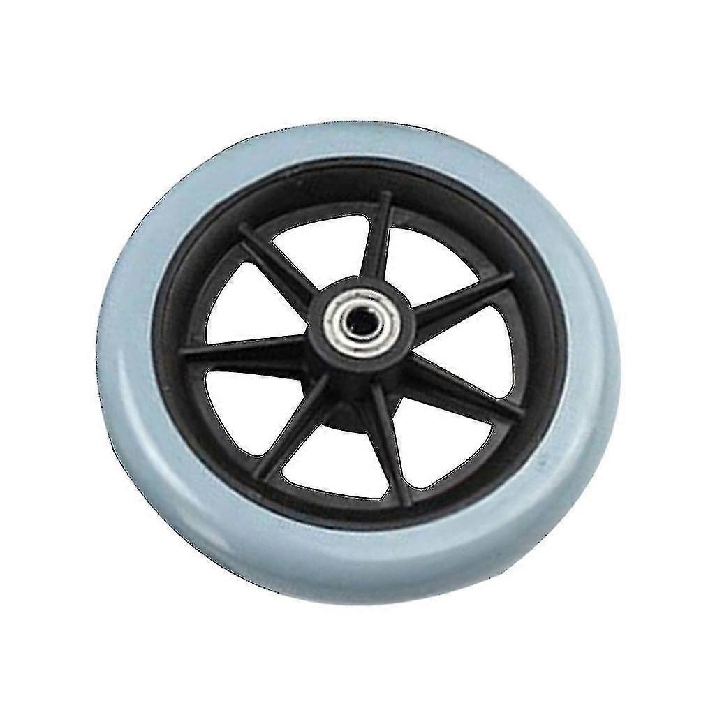 6/8 Inch Heavy Duty Wheelchair Front Castor Wheels Flexible Solid Tire Wheel-YUHAO