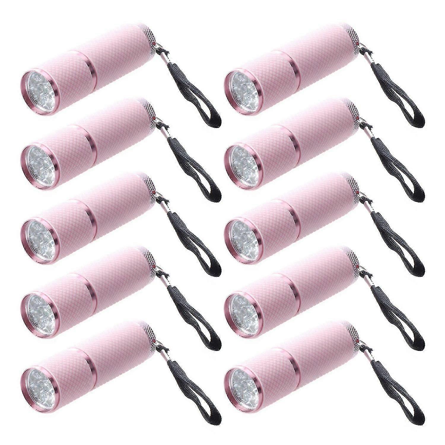 10x Outdoor Mini Rubber Coated 9-led Flash