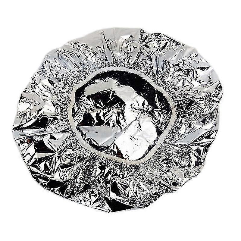 Foil Hat Bathing Cap Compatible Women H Salon Bath -silver
