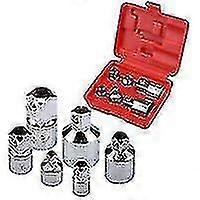 6 Piece Bushing Increase Reducer Set (1/4 3/8 1/2 3/4 In.)