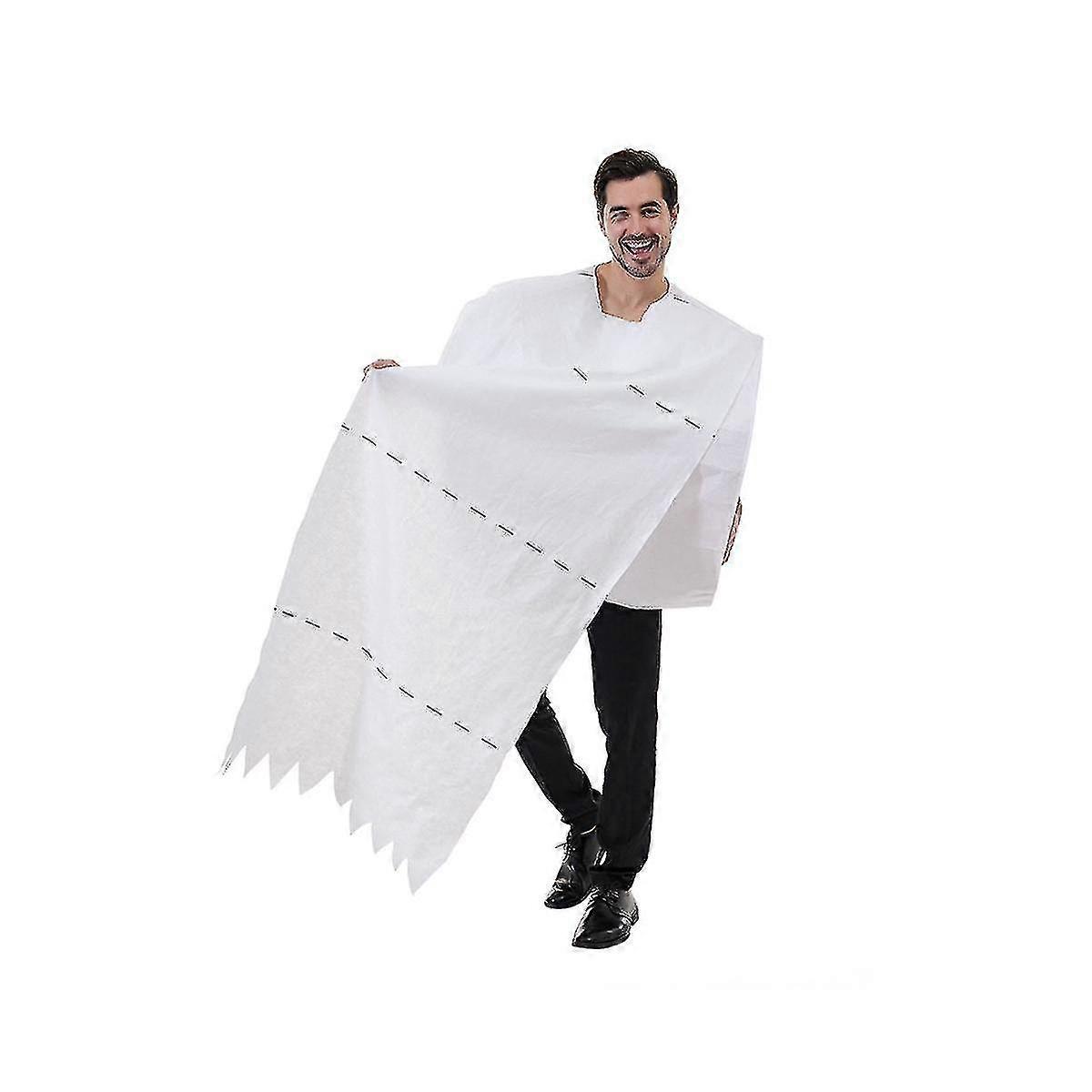 Jättiläinen wc-paperirulla aikuisten puku hilpeä puku miehille ja naisille iso rulla wc-kudosta C