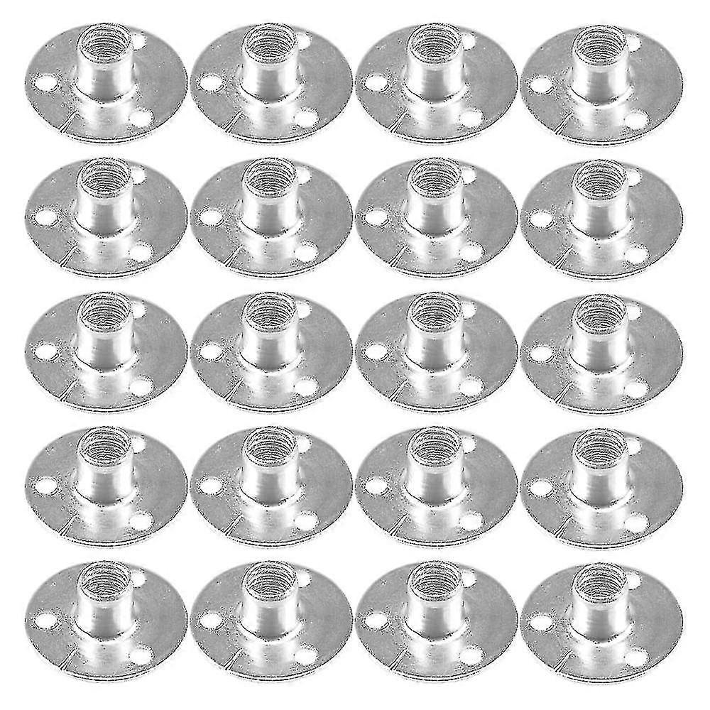 20 قطعة من مسامير براغي معدنية مطلية بالزنك M8 ذات قاعدة مستديرة من Cisea مزودة بصامولة على شكل حرف T لتوصيل الأثاث وتثبيته