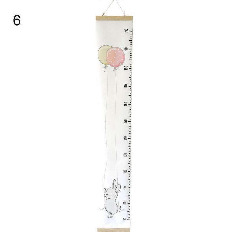 Baby Height Ruler Cartoon Pattern No Odor Cloth Removable Baby Growth Ruler for Children KAESI