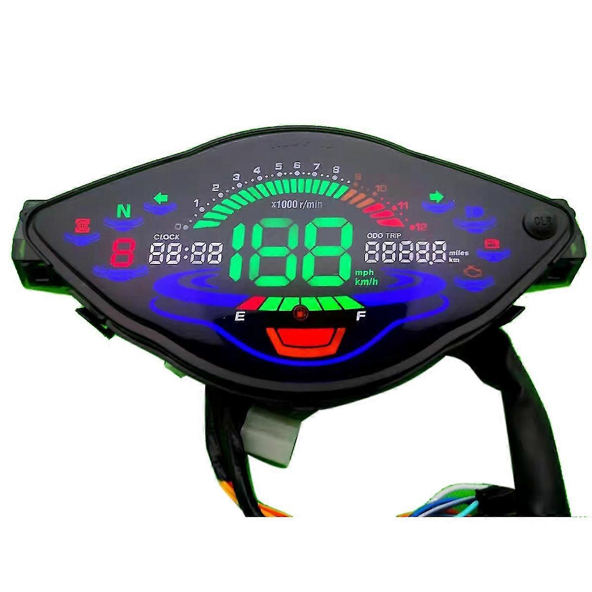Motorcycle Lcd Digital Meter Odometer For Wave100 Wave110 Wave110r Speedmeter