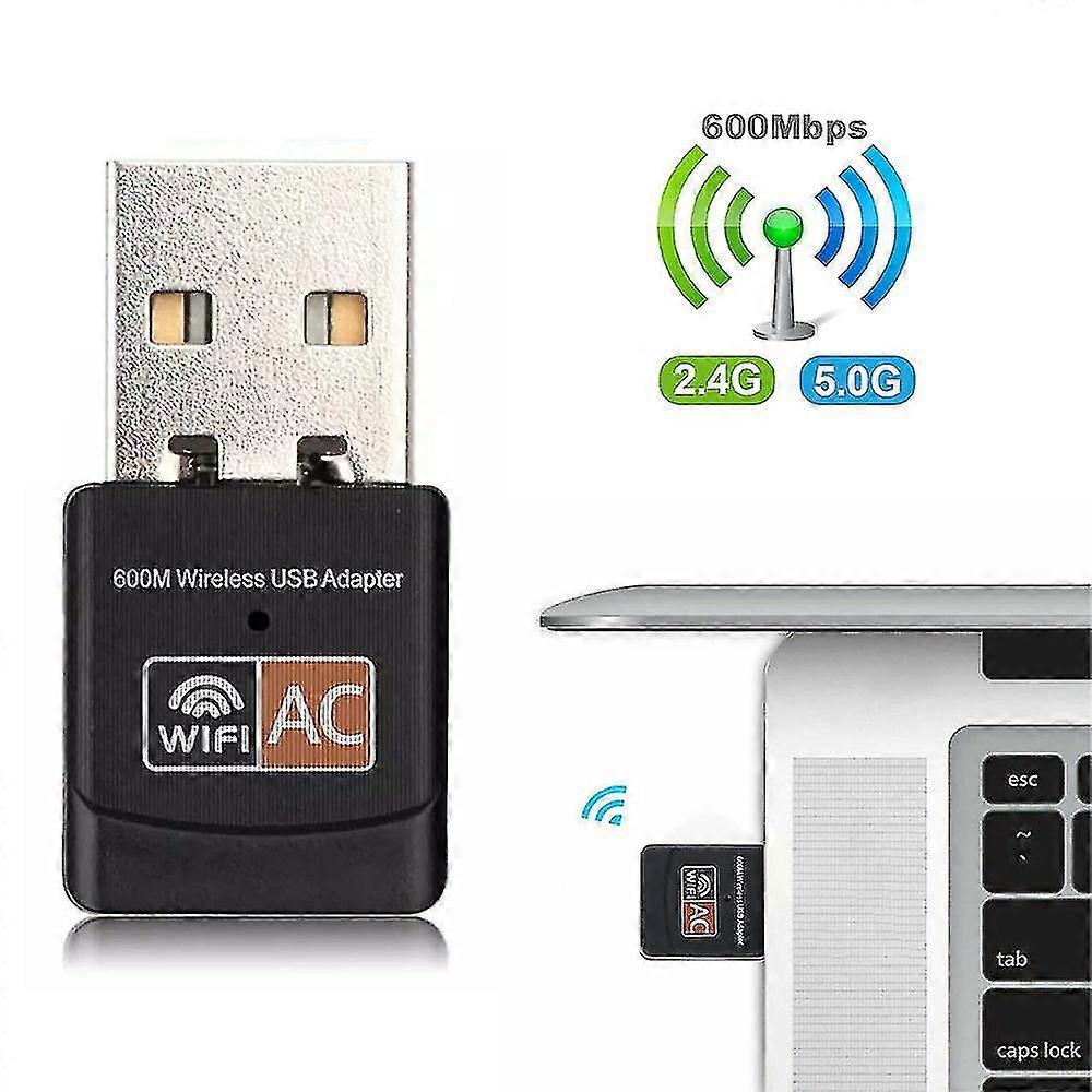 Wireless 600 Mbps Dual Band Network Adapter Usb 3.0 Wifi Adapter 2.4ghz/5.8ghz