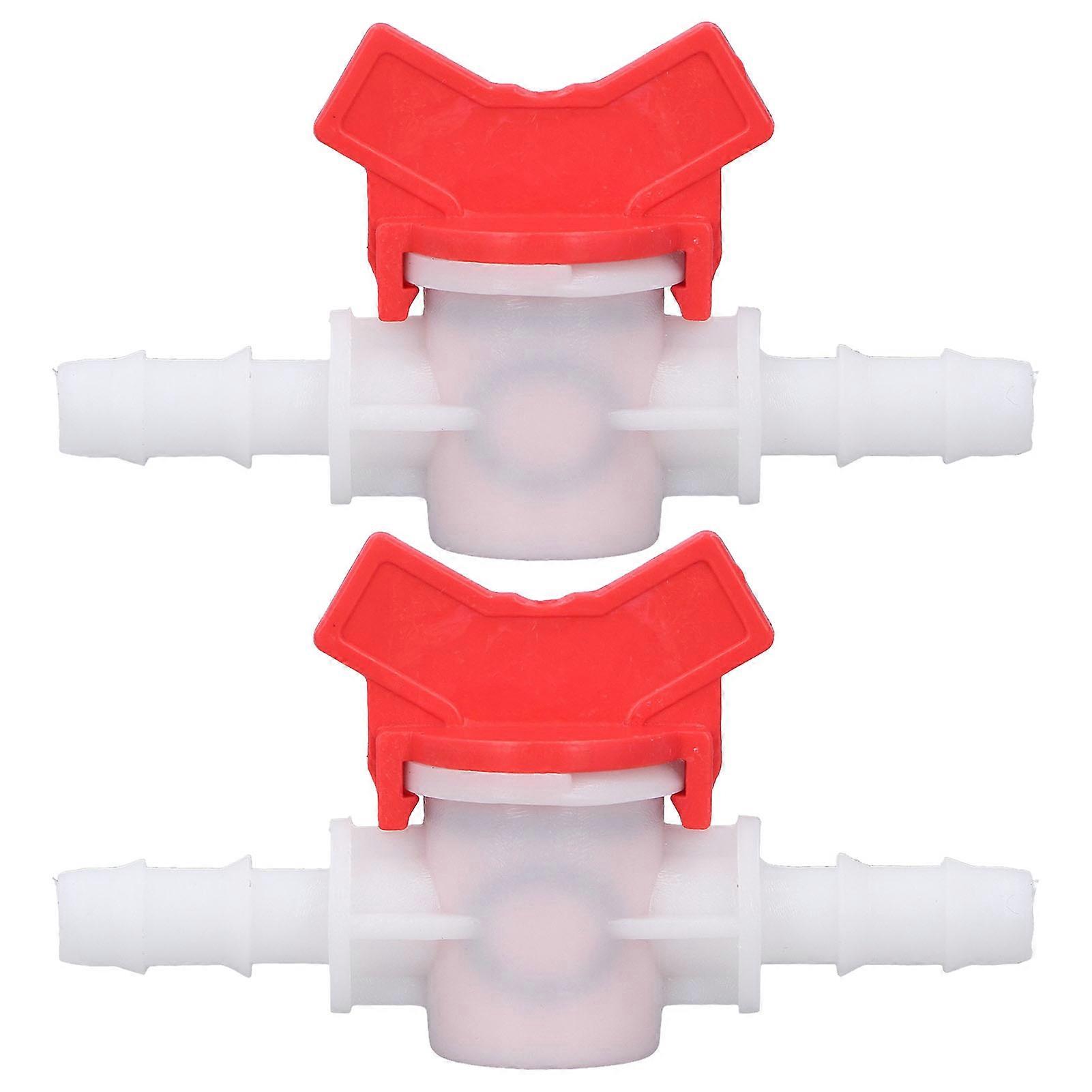 2Pcs Flow Control Valve Water Stop Controller Regulator ABS Switch Accessory Set Kit 10mm / 0.39in