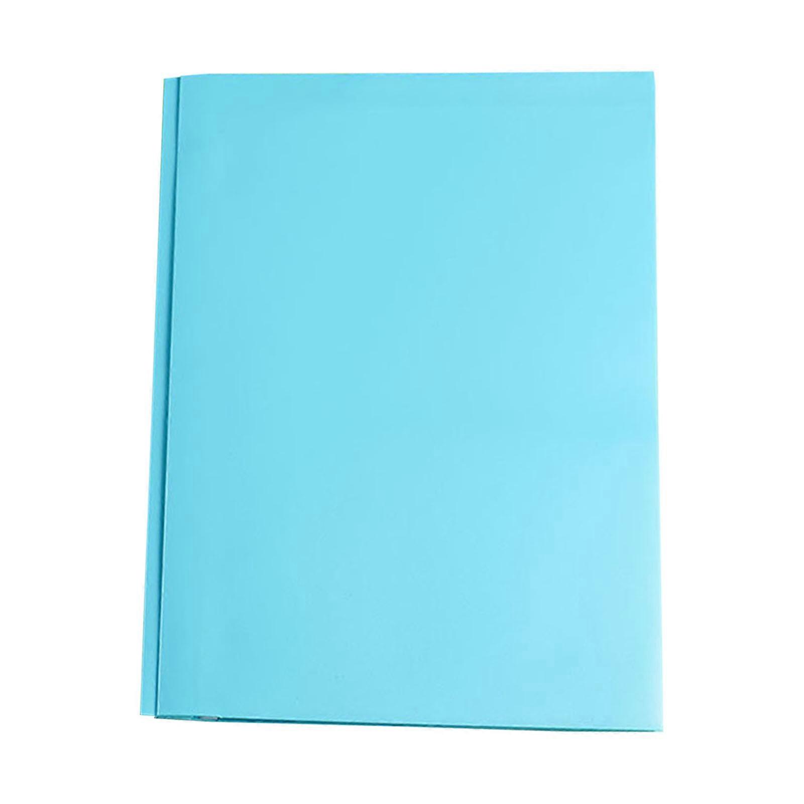 1/6Pcs File Folder with Prongs Dual Pocket Design Plastic Folders Business Card Holder Letter Size Organizer