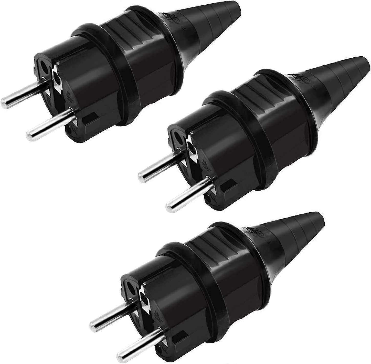 Male power socket,250V(16 A)for 6-16mm cable, IP44,3pcs