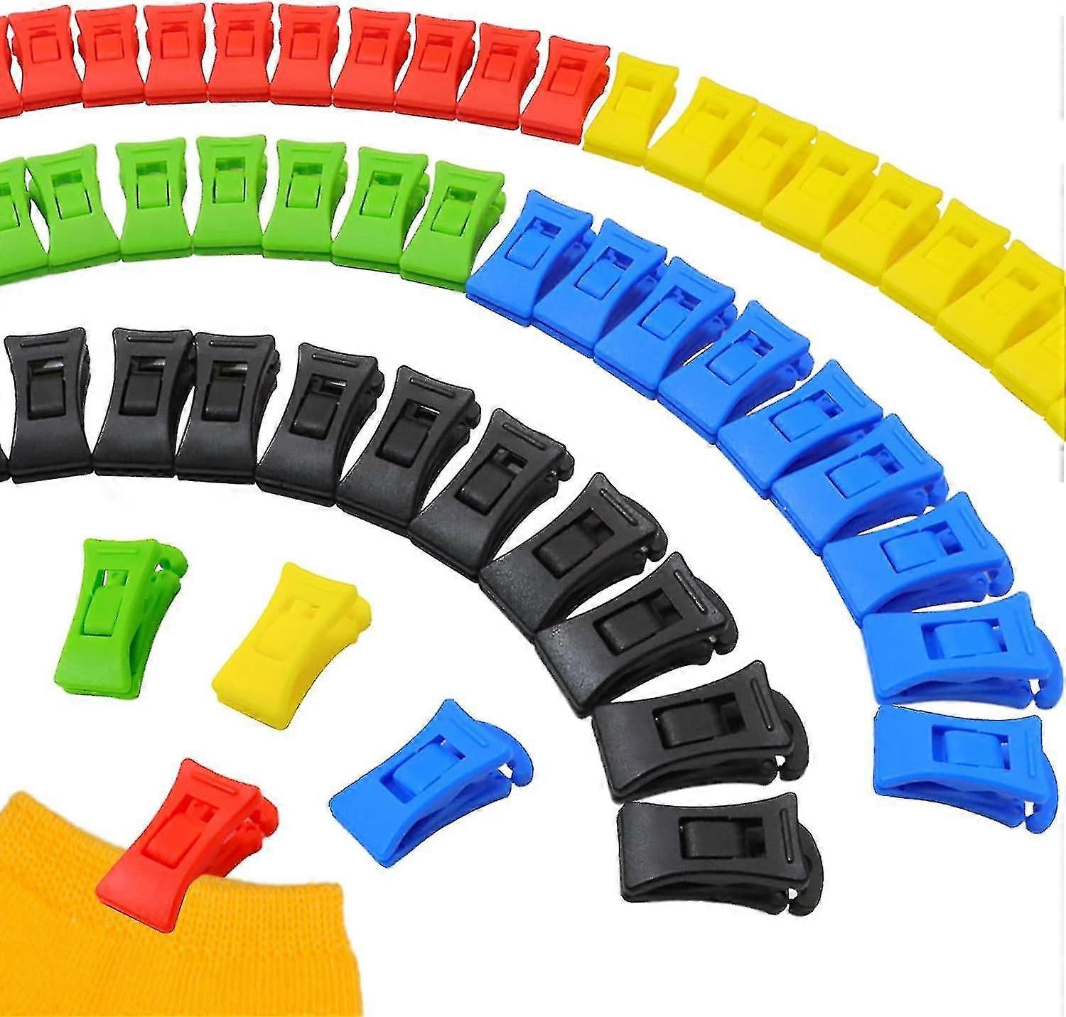 Sock Clips For Washing Machine And Dryer (pack Of 50) - Mini Clothes Pegs With Hooks For Socks
