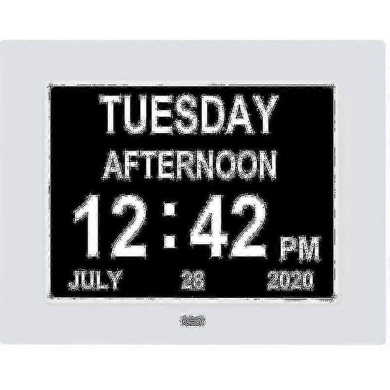 Digital Dementia Clock Clock Day Clock Display Clear Unabbreviated E