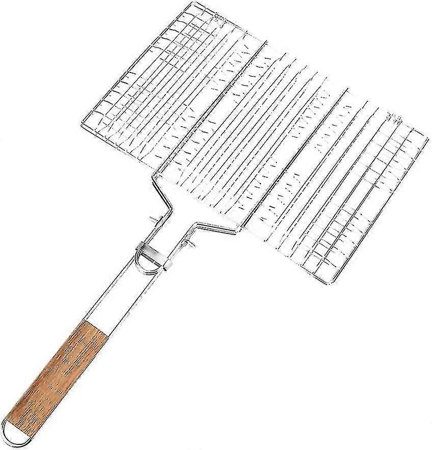Bbq Bbq Basket Foldable Portable Anti-scald Handle Bbq Basket Picnic