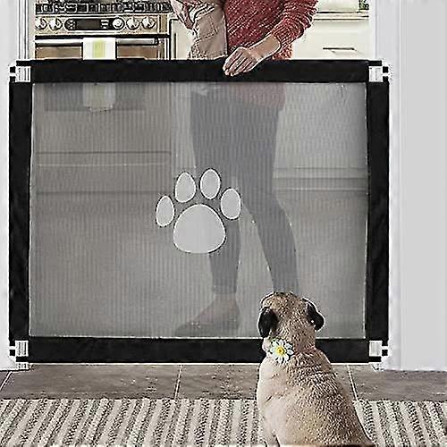 Magic Dog Gate Barriers Security Easy To Install And Lockable For Pets