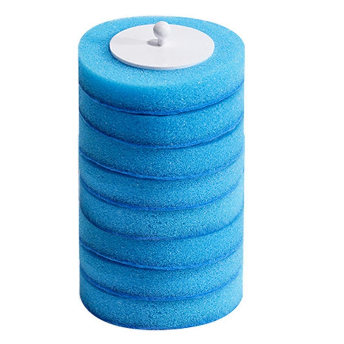 48PCS Disposable Toilet Brush Refills No Dead Angle Foam Cleaning Sponges Heads Toilet Brush Bathro