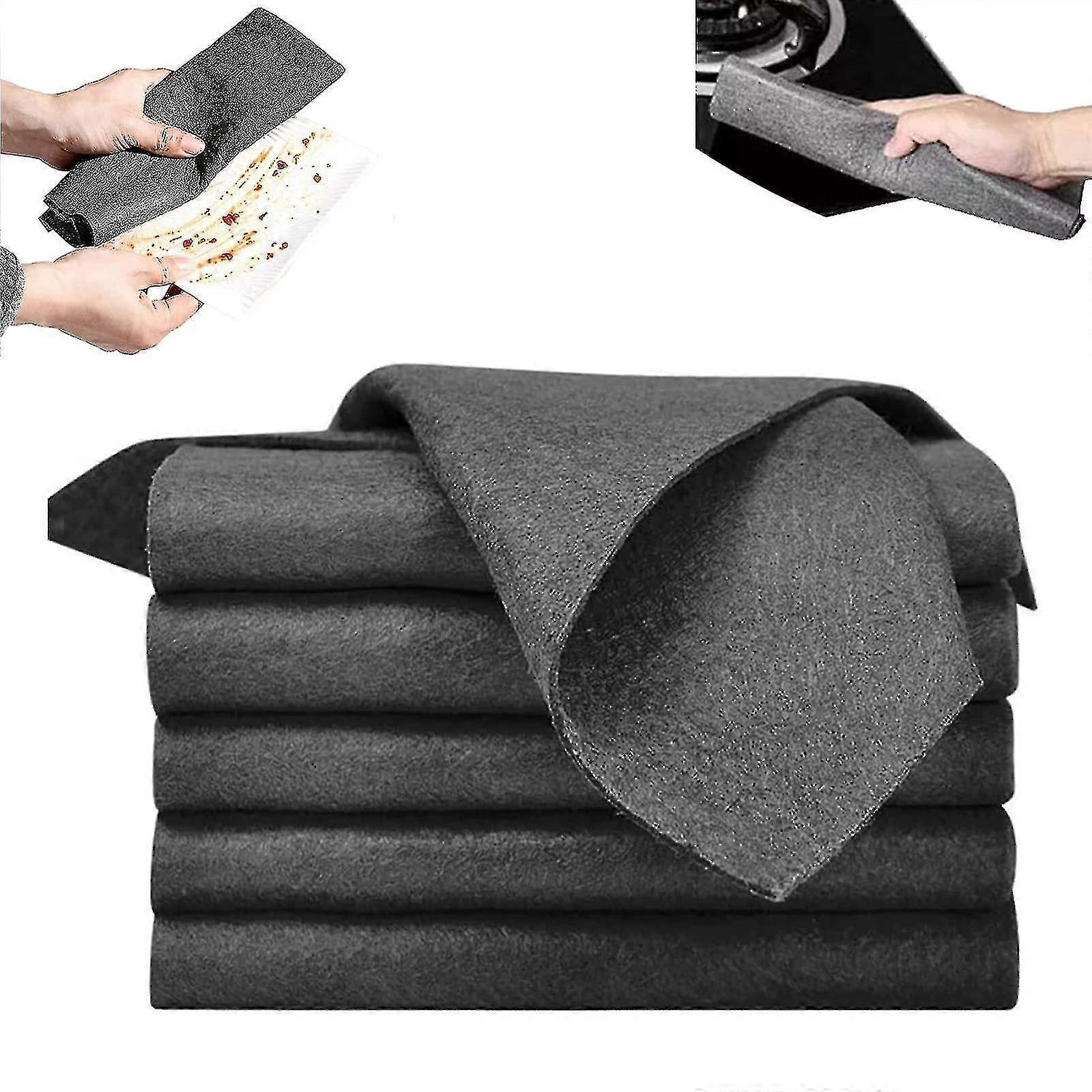 10pcs Thickened Magic Cleaning Cloth, Microfiber No Trace Absorben Instant Polishing Reusable Cleaning Rag
