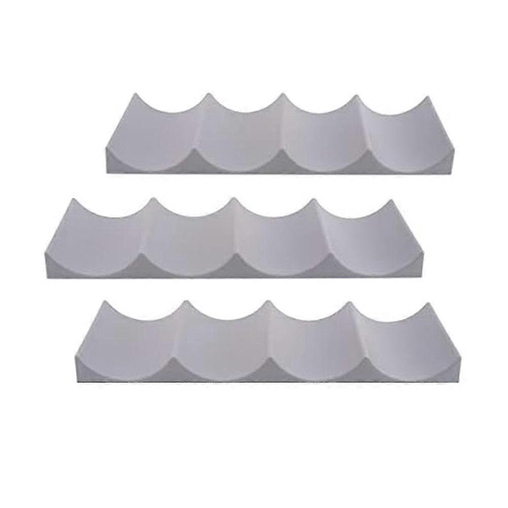 3 Pcs Red Wine Display Stacking Bottle Rack Suitable suitable for Kitchen Bar Hotel Multi- Stacking Display Rack, Gray