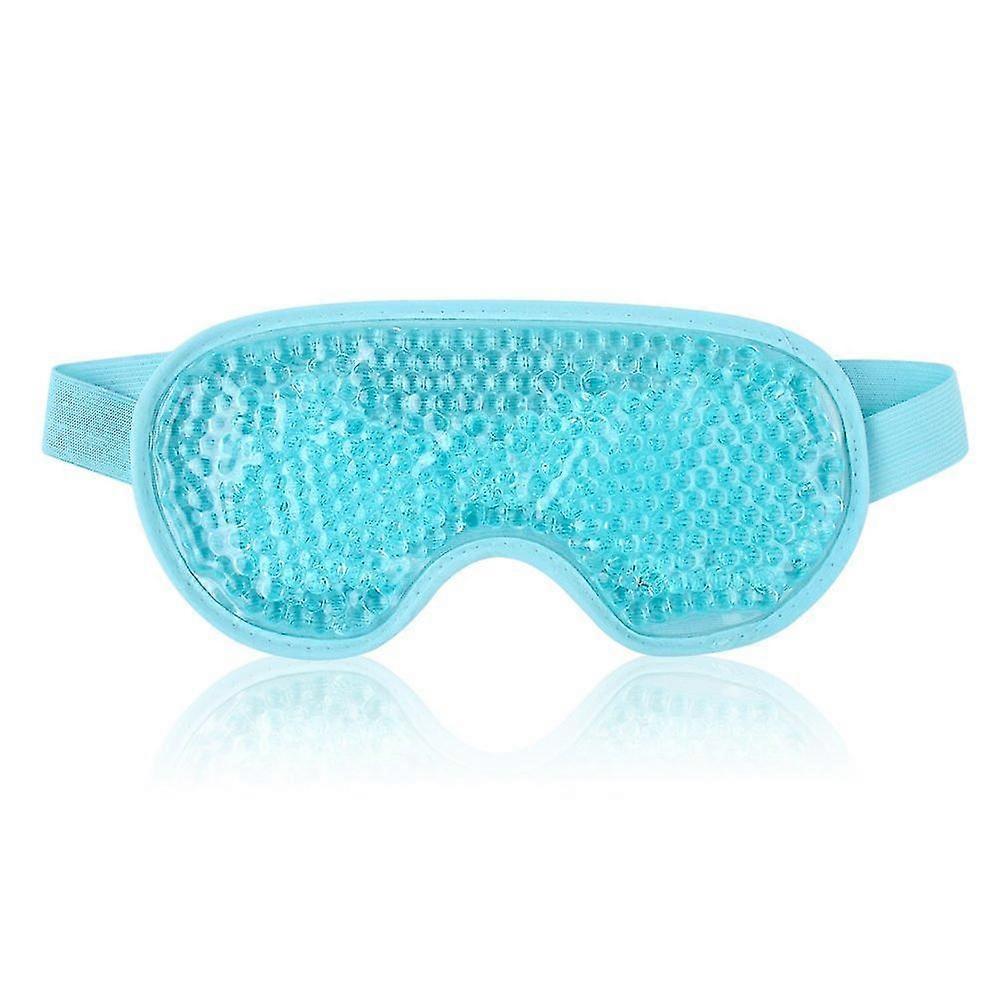 Reusable Gel Eye Mask For Puffy Eyes, Ice Eye Mask Cold Eye Mask Frozen With Plush Backing For Headache, Migraine, Stress Relief
