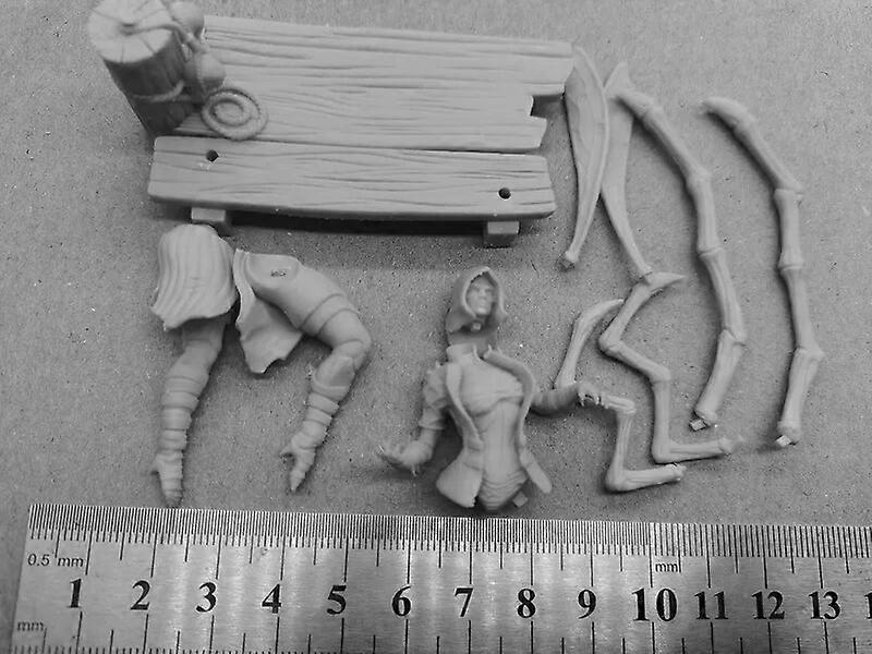 1/24 κλίμακα 75mm ρητίνη σχήμα πρότυπο κιτ Diy μυστηριώδες τέρας μη συναρμολογημένα και άβαφα δώρα παιχνιδιών αγοριών Diy