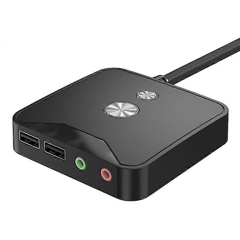 Computer Desktop Power Switch Button On/Off Rset Switch Box Dual USB Dual Audio