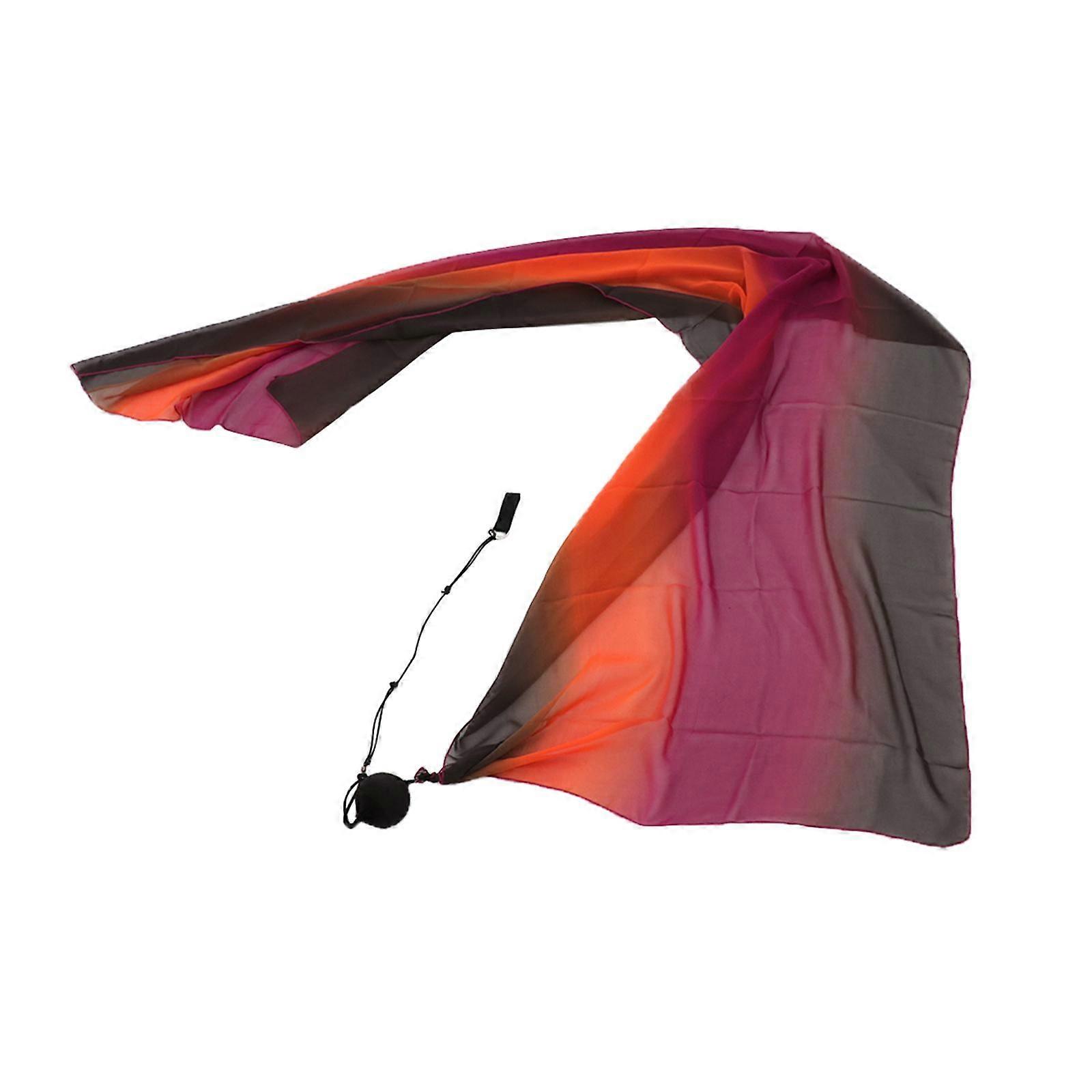 Belly Dance Poi Streamer Throw Ball Set Imitation Silk for Dancing Halloween style A