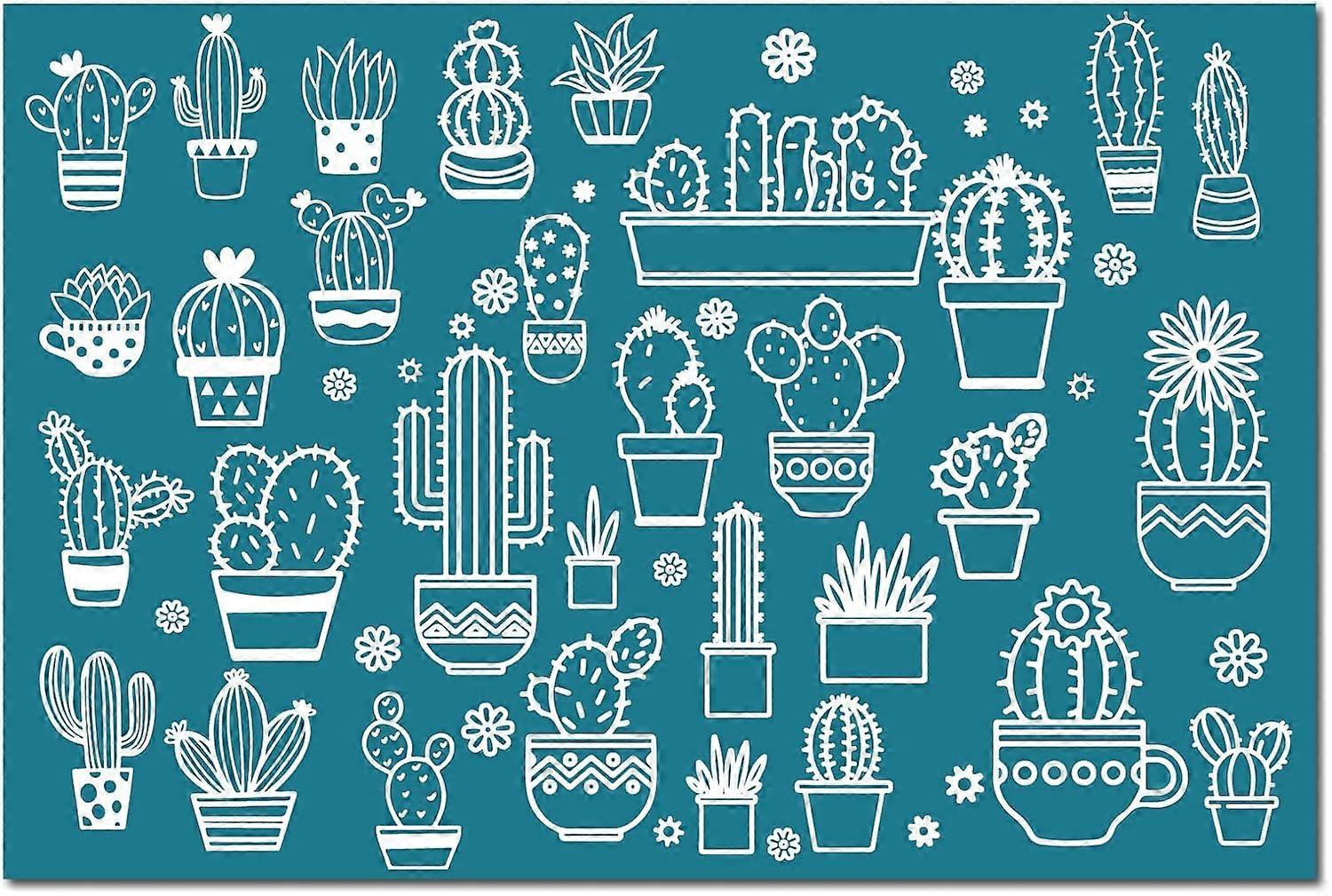 ポリマークレイ用シルクスクリーンステンシル再利用可能なシルクスクリーンプリントキット自己接着印刷DIYアートイヤリングジュエリー木製ファブリックウォールTシャツを作る