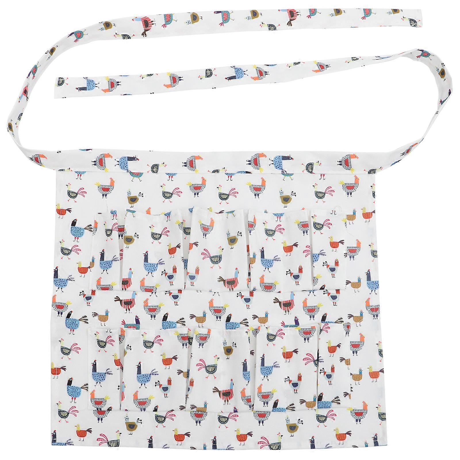 Creative Eggs Gathering Apron Cloth Duck Eggs Hen Eggs Apron with Pockets