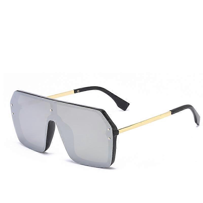 Óculos de sol oversized para mulheres homens clássicos flat top square óculos de sol de moldura grande