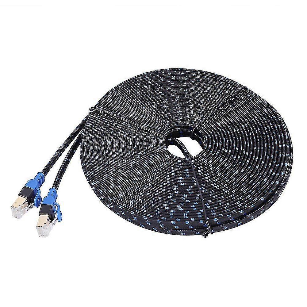 15m Flat Cat7 Ethernet Cable RJ45 Patch Cord for Network LAN