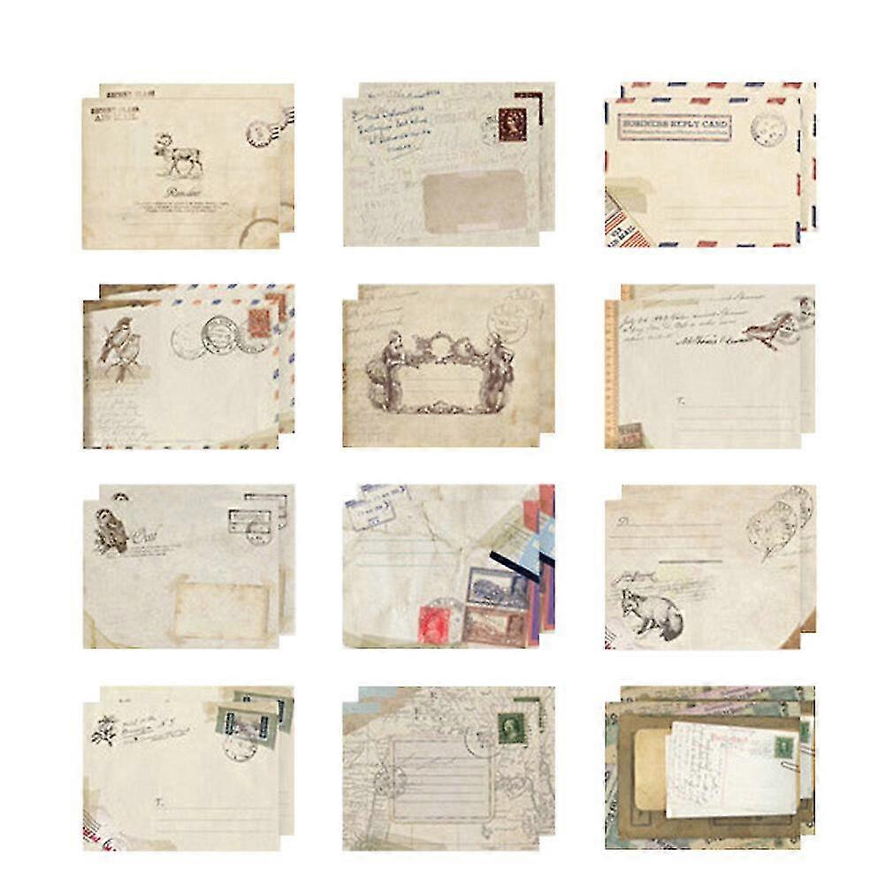 48 Pcs S Envelope Practical Envelope Retro Envelope Envelope Stora Envelope S