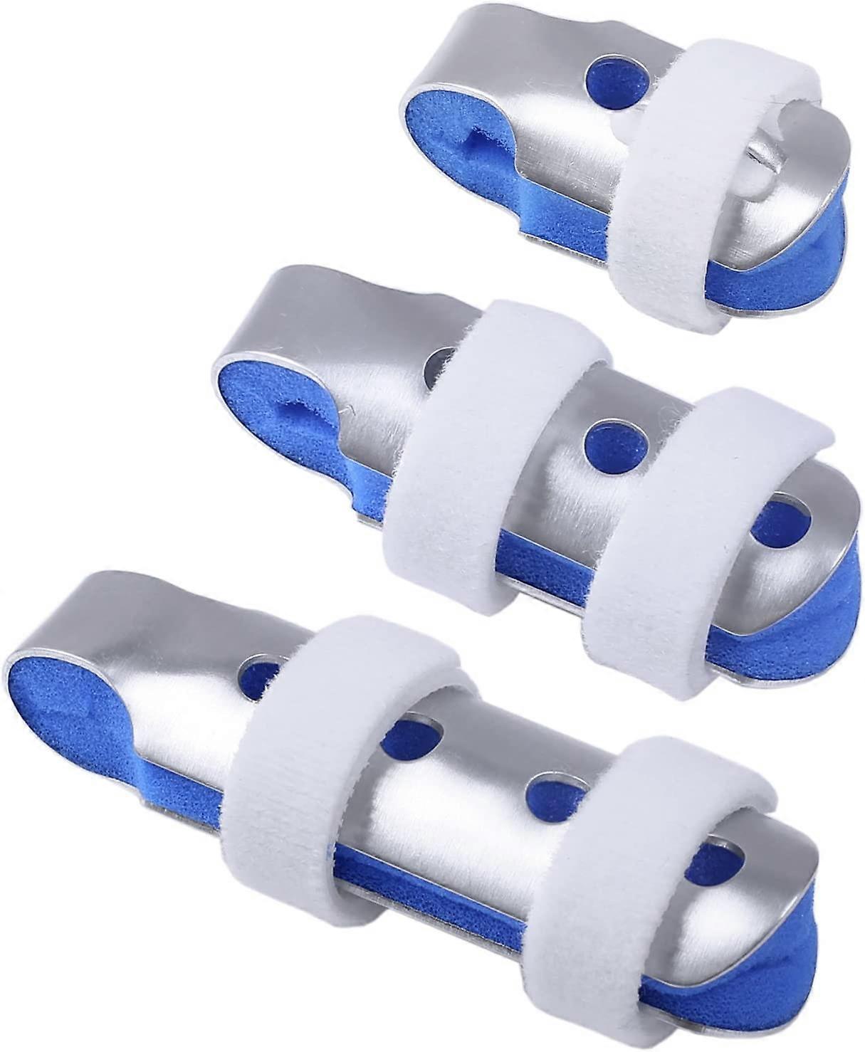 Finger Splints: Set of 3 Quality Finger Splints for deformed finger and fractured broken Finger Knuckle