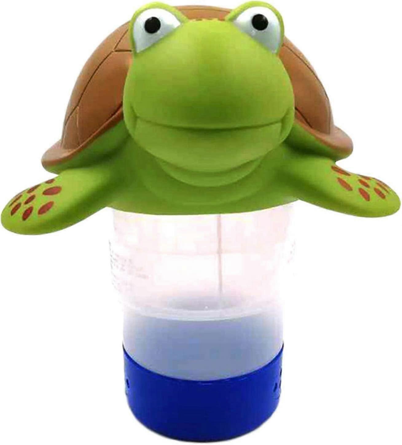 Swimming Pool Chlorine Float Turtle Animal Shape Floating Chlorine Dispenser Effective Floating Tablet Chlorine Medicine Box Automatic Dosing Device