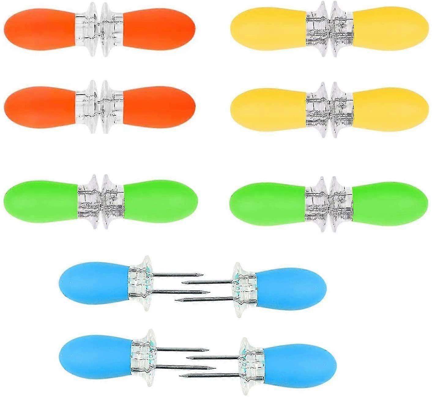 16pcs (8pairs) Stainless Corn Holders Corn Cob Skewers Barbecuek Home