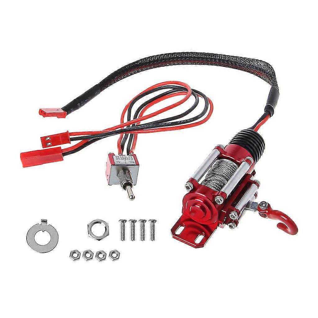 Metal Steel Wired Automatic Simulated Winch With Switch For 1/10 Hsp Redcat