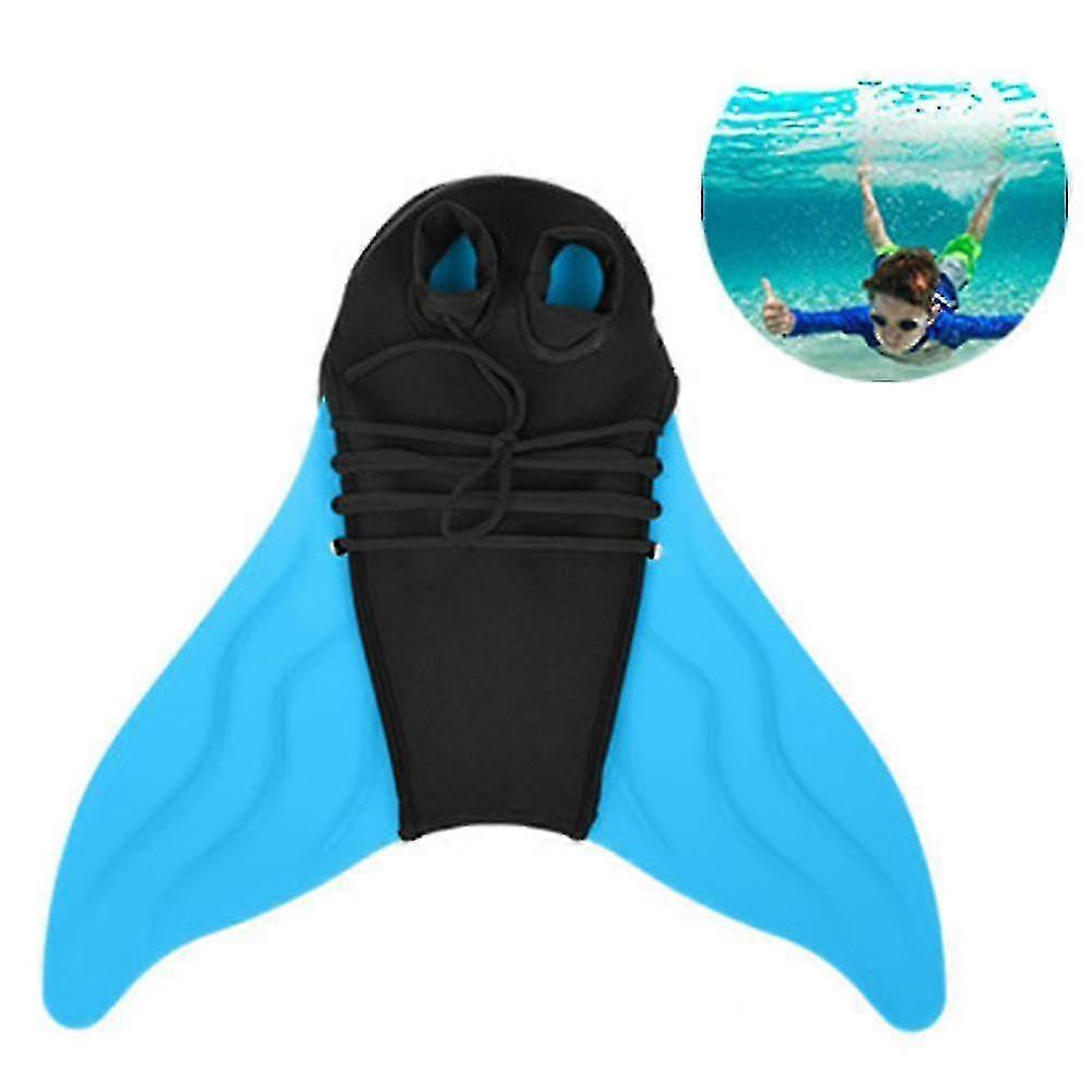 Pinne da nuoto per bambini, pinne a coda di sirena Pinne subacquee da immersione con pinna in un unico pezzo DFY