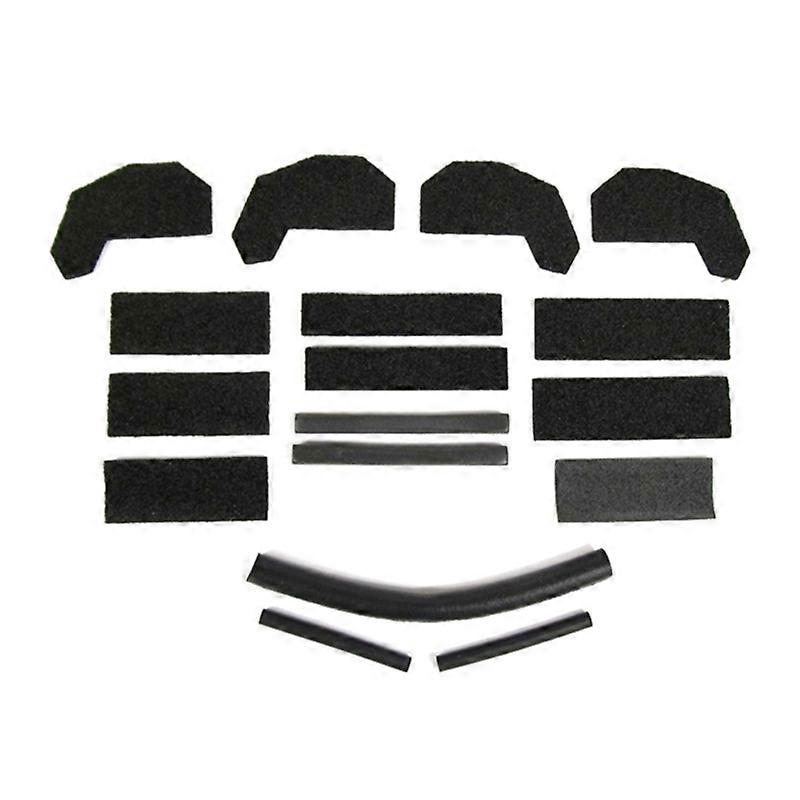 Replacement Foam Blocker Seal Kit for JK 17 Pieces Foam Kit Replaces Part Number 68026937AB Easy to Install Peel &Stick