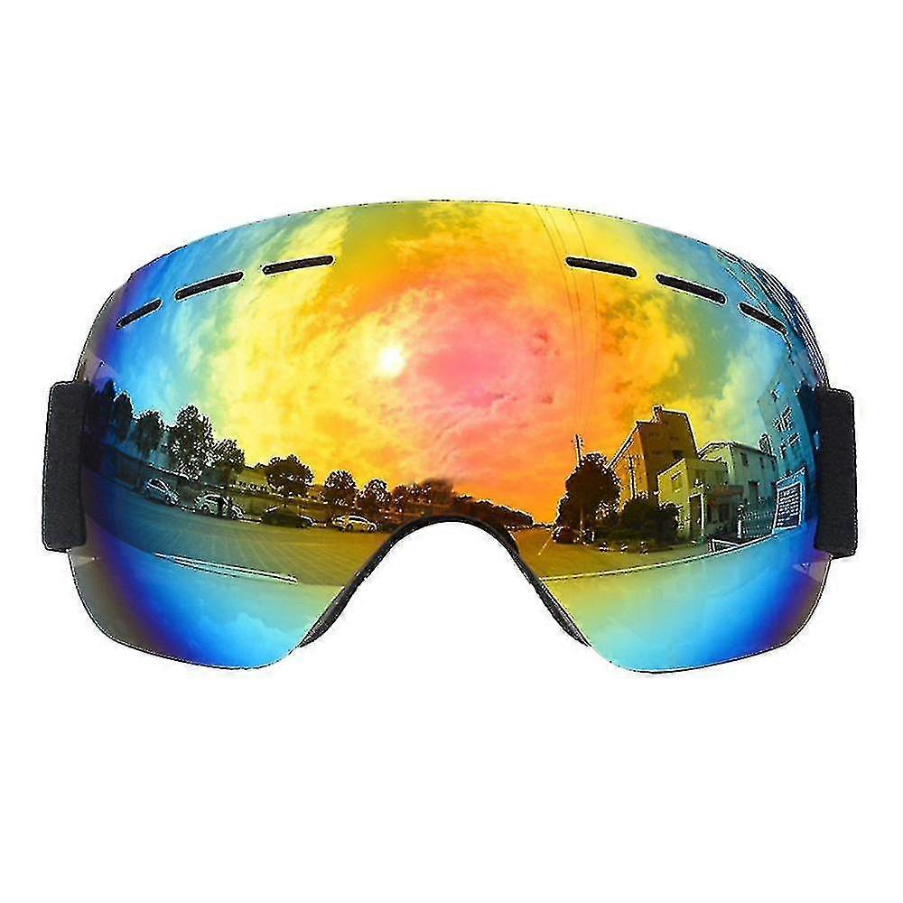 Frameless Ski Goggles with Replaceable Lenses - Anti-Fogging for Skiing