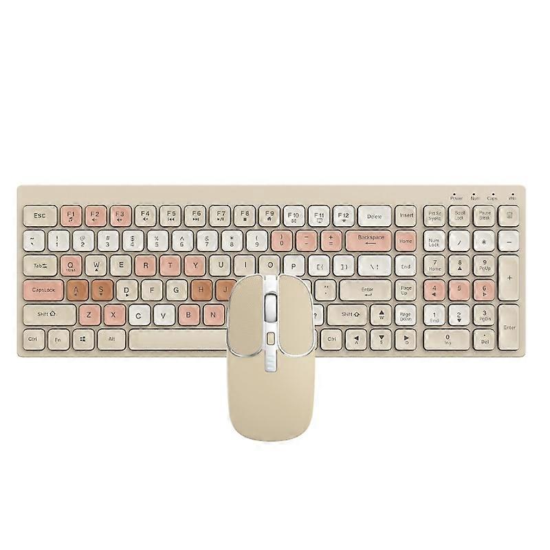 Rechargeable Dual-Mode BT5.0 + 2.4GHz Wireless Keypad Mouse Set for Win7/8/2000