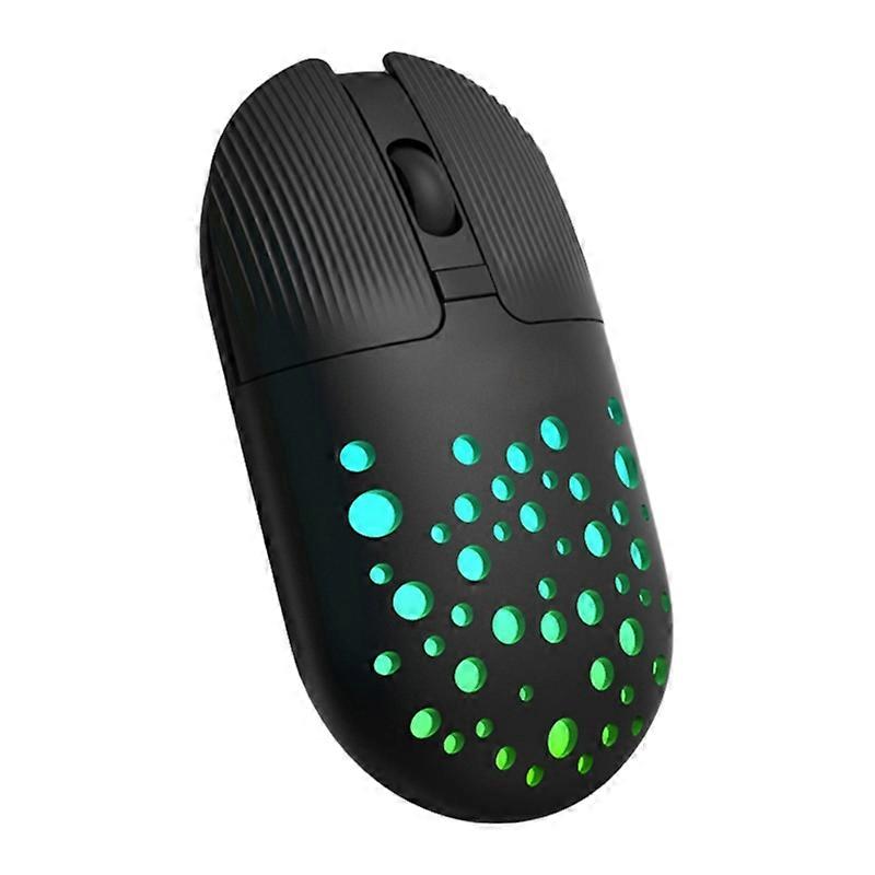 Dual Mode Bluetooth-compatible 5.1 2.4G Wireless Mouse Desktop Rechargeable