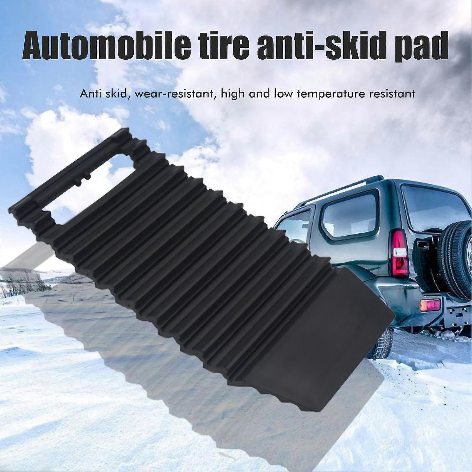 Car Escape Board: Portable Traction Mats for Off-Road Mud Sand Snow - PP Material - Black - 32.5*15*2.5cm - 420g
