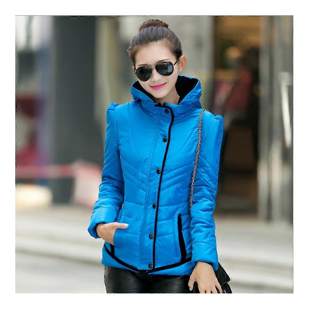 الشتاء سليم امرأة قصيرة معطف القطن هود