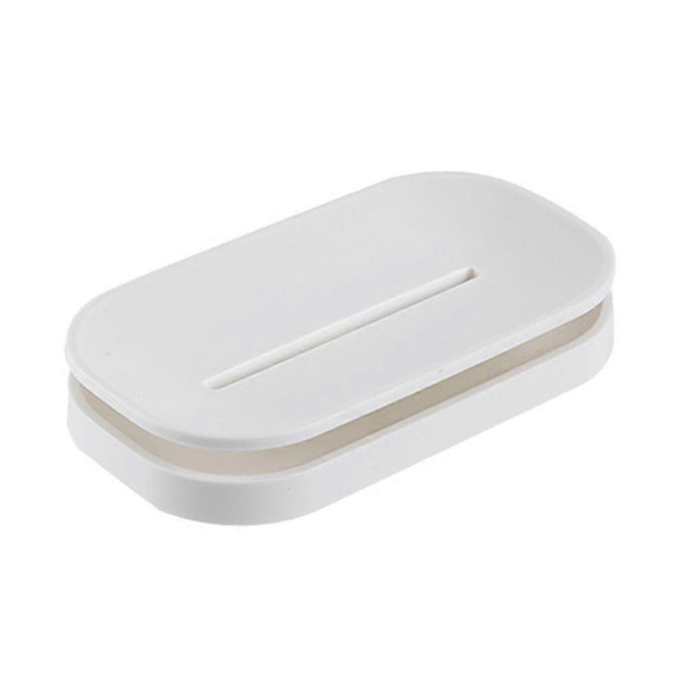 Nordic Soap Holder with Double Layer and Water Draining Design for Bathroom, Toilet, and Laundry YX