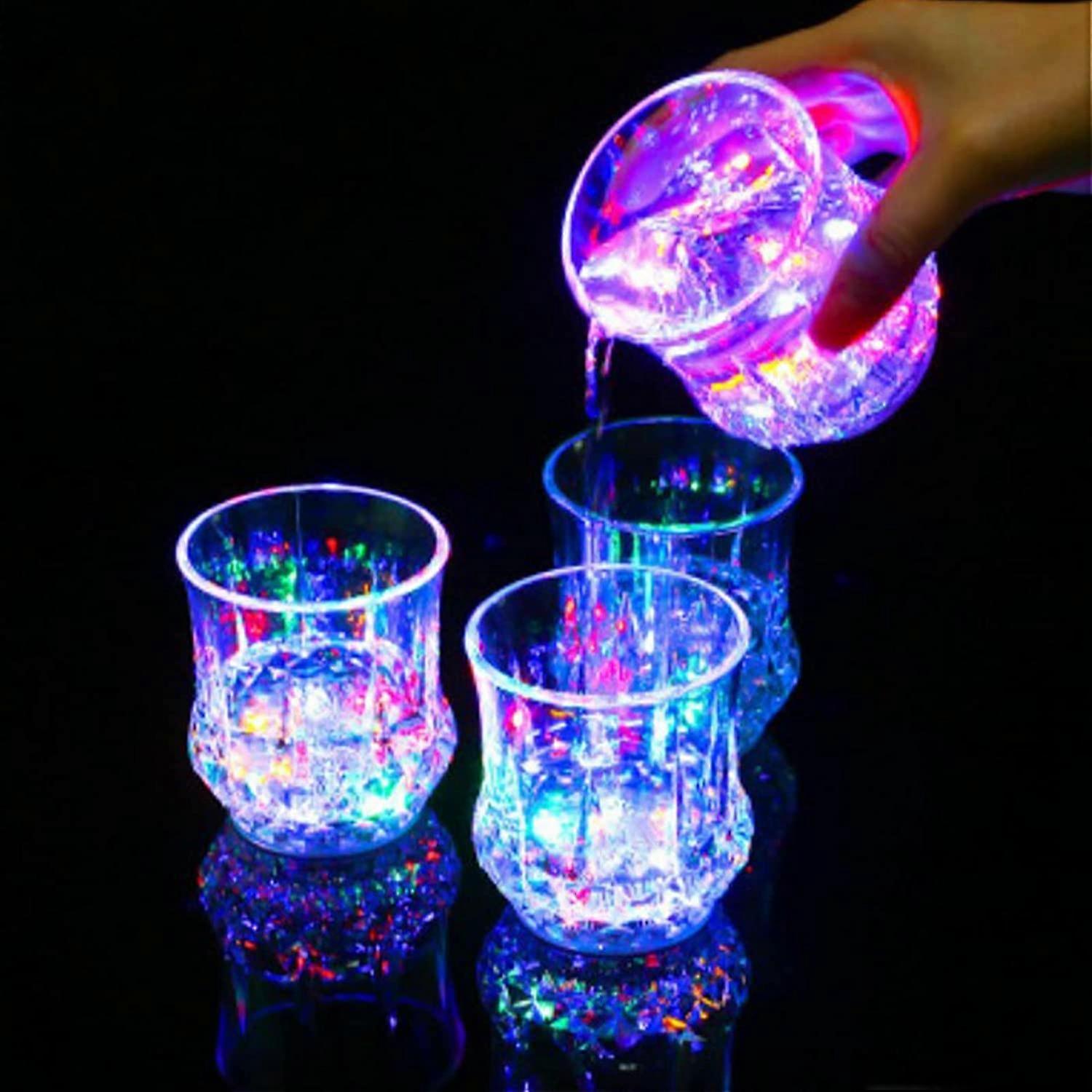 Light Up Cups LED Light Up Shot Glasses for Party Flash Drinking Glasses Party LED Tumblers Glowing Party Shot Glass for Christmas Birthda＿並行輸入品 LED Cups for Festivals - Luminosos Fluorescentes