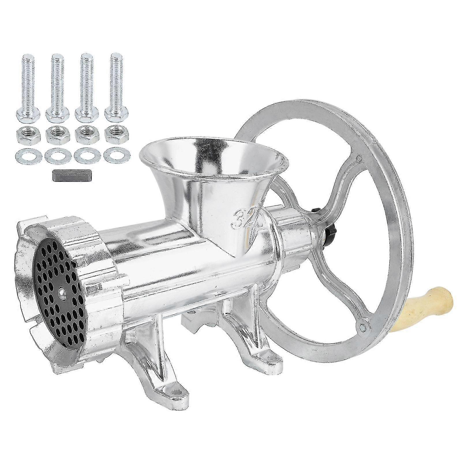 Hand Operated Aluminum Alloy Meat Grinder - Multifunctional and Portable