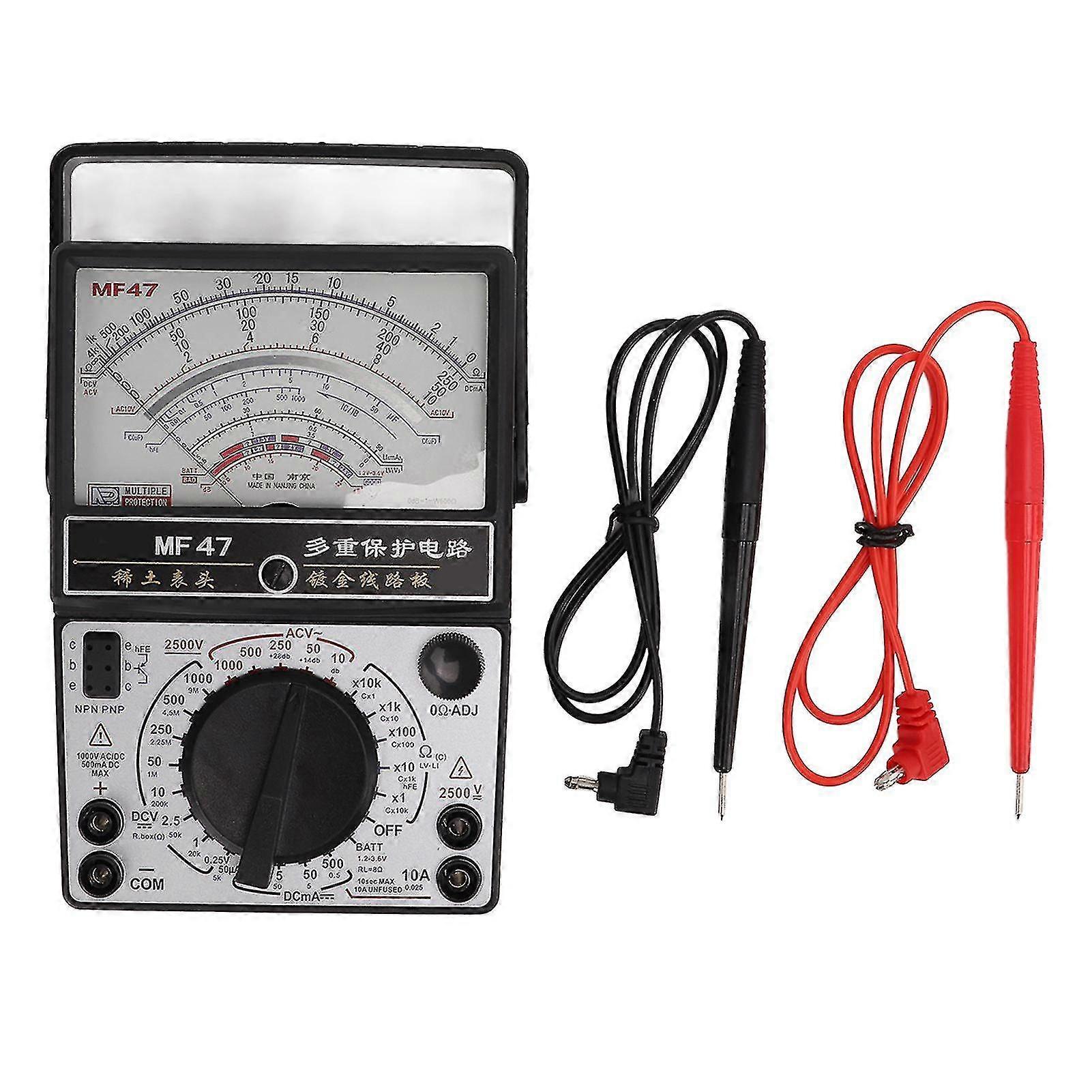 Mf47 Internal Magnetic Pointer Type Multimeter High Accuracy Analog Multimeter Voltmeter For Industry
