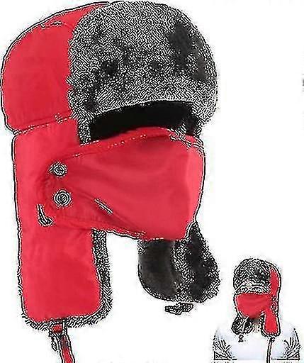 Pilot Cap Keep Warm In Winter With Black Mask Xxf