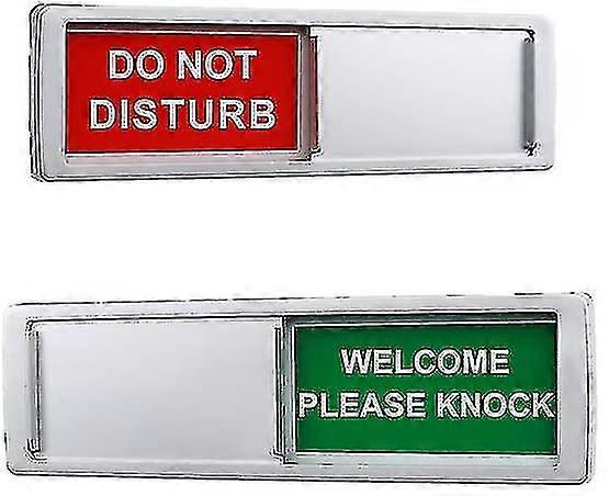 Open Closed Sign, Open Signs Privacy Slide Door Sign Indicatorsilver-Do Not Disturb Sign