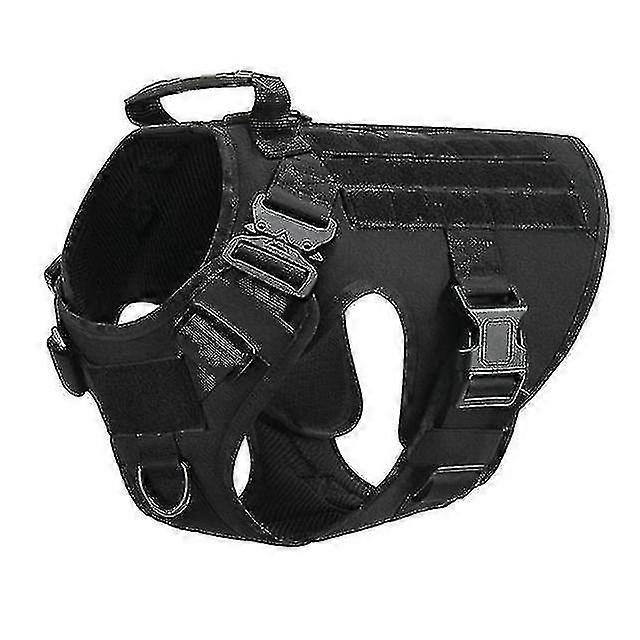 Dog Tactical Harness Training Working Adjustable Metal Buckle High Quality Nylon Material Vest For Large Dogs German Shepherd